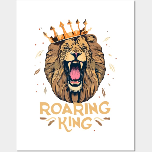 Roaring King Lion Wall Art by Graceful Designs